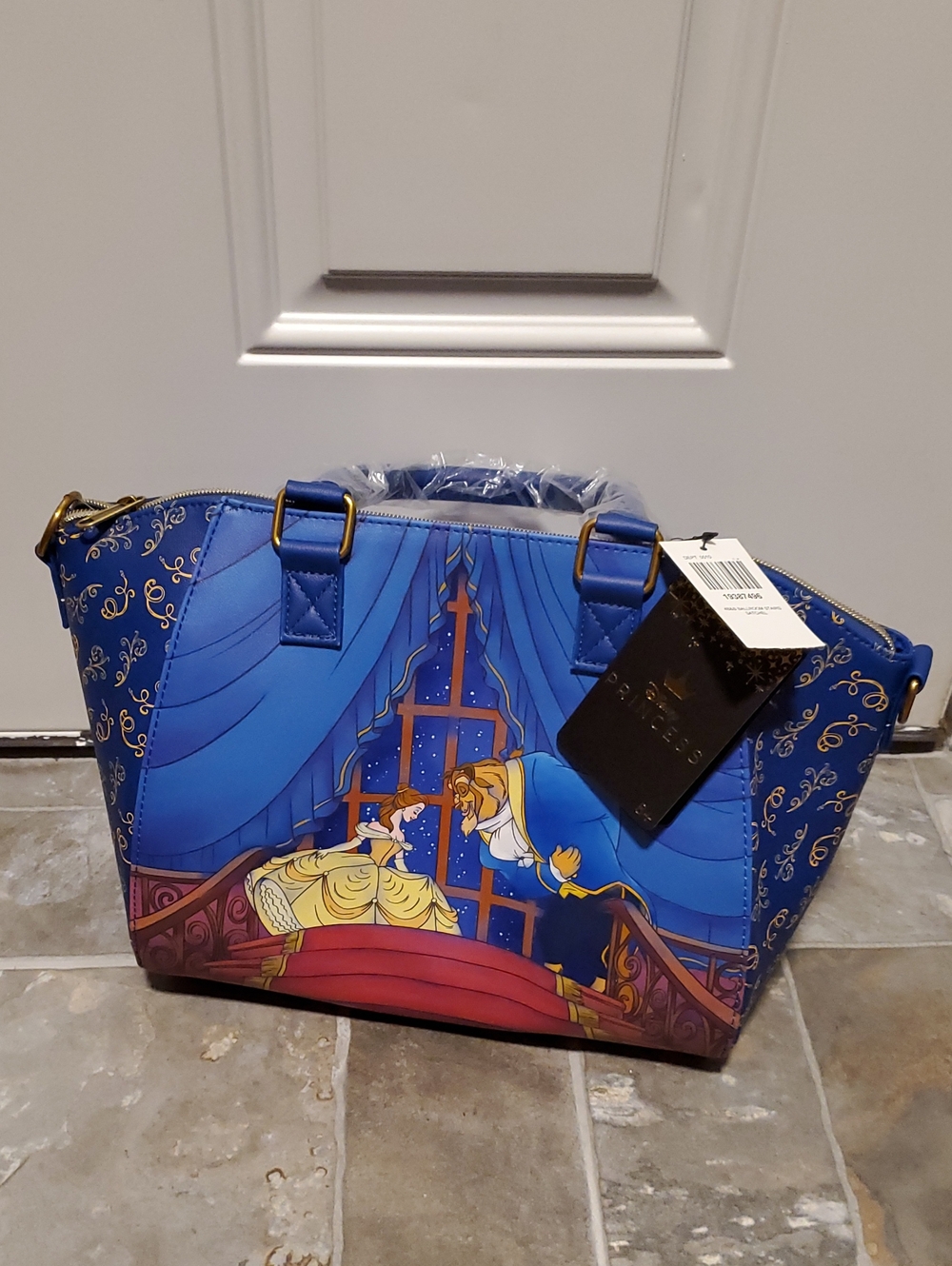 Loungefly Disney Blue Beauty and the Beast Purse / Satchel